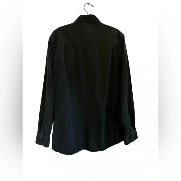 Public Opinion Gray Corduroy Long Sleeve Shirt Size M - Picture 2 of 16
